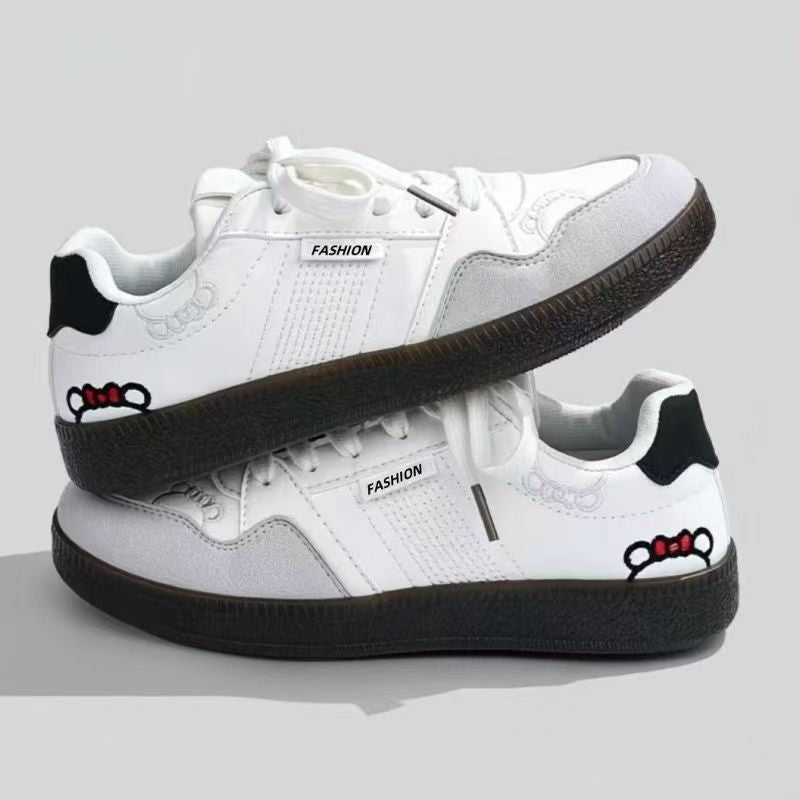 Tenis casuales tipo court para mujer con detalle bordado - Katherine