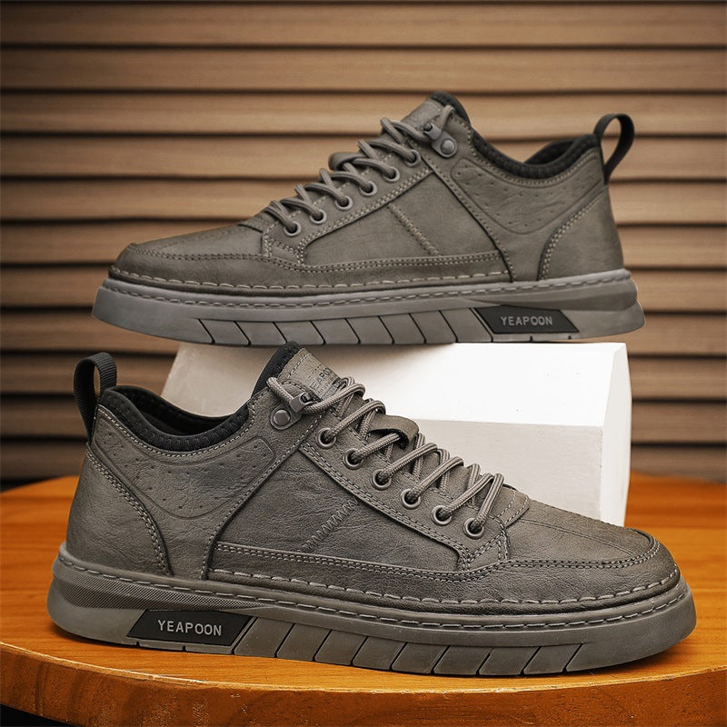 Zapatillas casuales para hombre efecto cuero - Dante