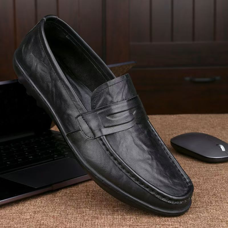 Mocasines casuales para hombre acabado liso estilo clásico - Marco