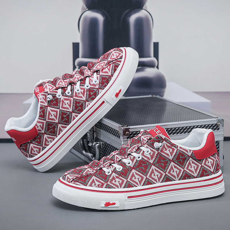 Zapatillas para hombre de corte bajo en tejido estampado - Virel