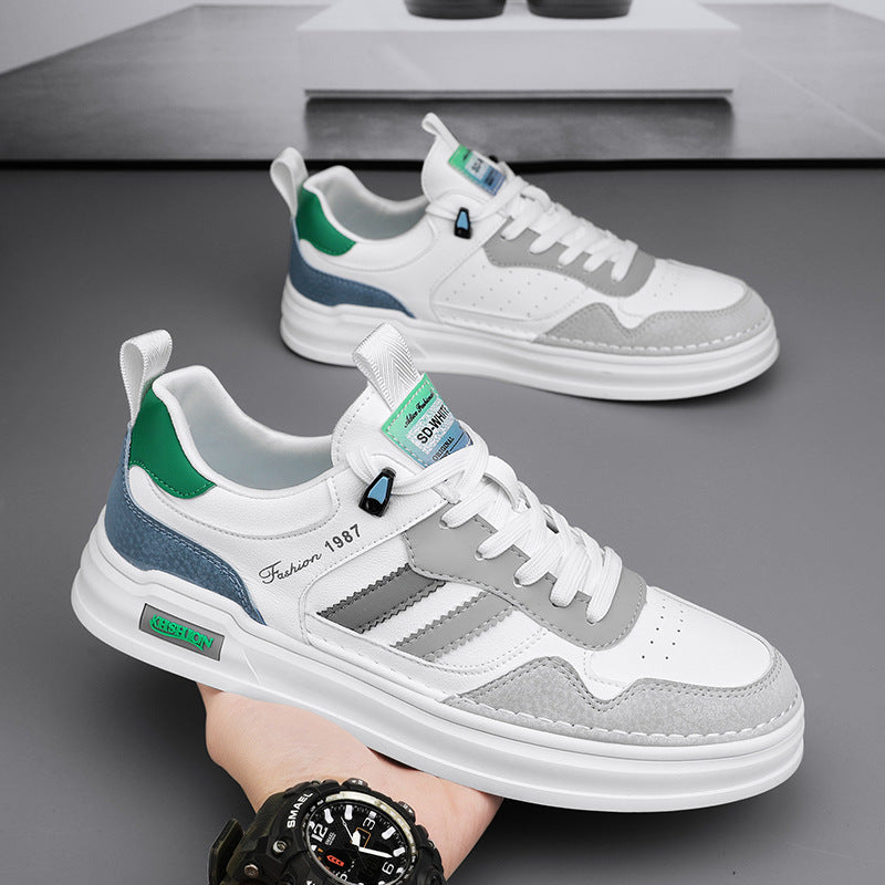 Zapatillas para hombre con acabado tipo gamuza y franjas laterales - Norvik