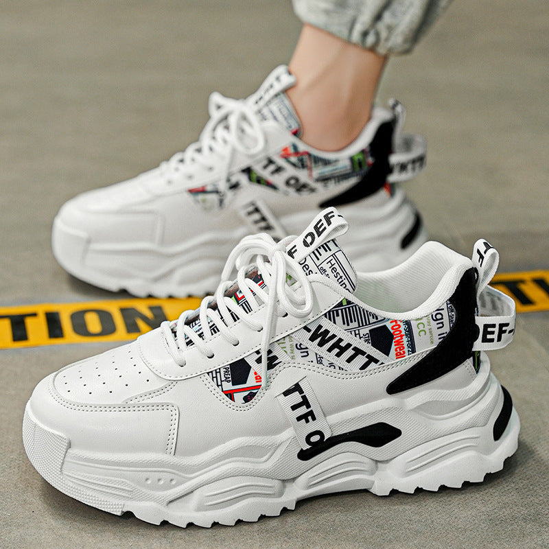 Zapatillas para hombre de suela gruesa con paneles gráficos - Draven