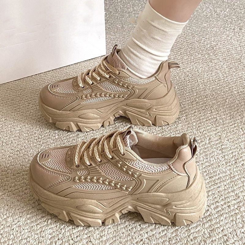 Tenis casuales para mujer con plataforma robusta - Gaia