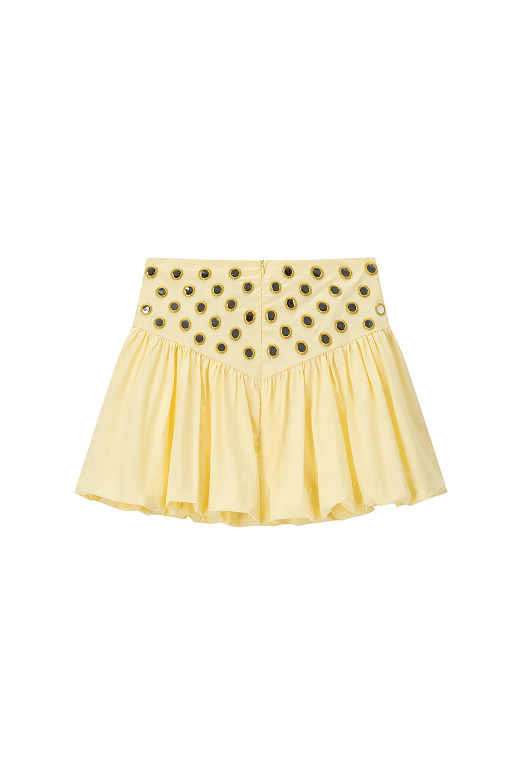 Conjunto halter de mujer con falda mini abullonada - Mirel