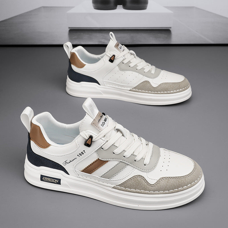 Zapatillas para hombre con acabado tipo gamuza y franjas laterales - Norvik