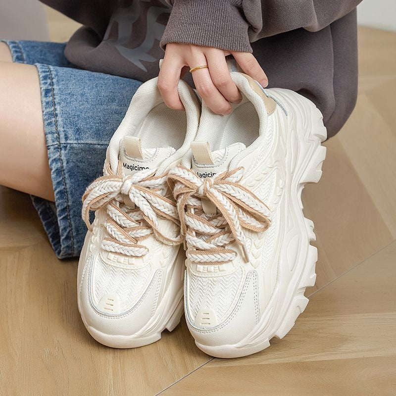 Tenis casuales para mujer con plataforma robusta - Gaia