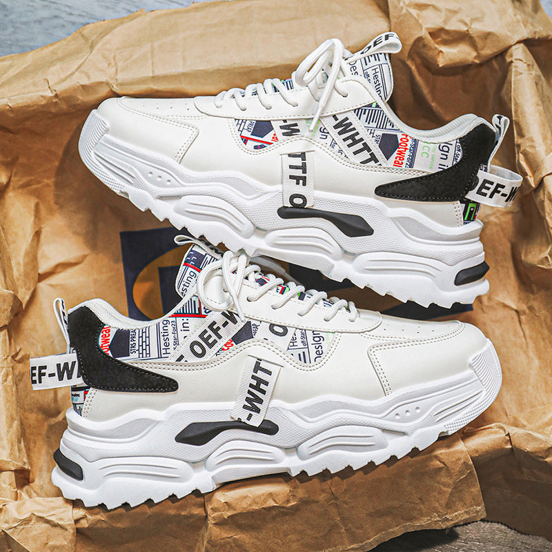 Zapatillas para hombre de suela gruesa con paneles gráficos - Draven