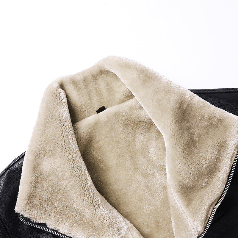 Chaqueta efecto cuero para hombre con forro interior - Rethan