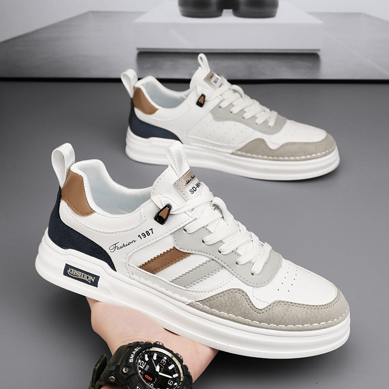 Zapatillas para hombre con acabado tipo gamuza y franjas laterales - Norvik