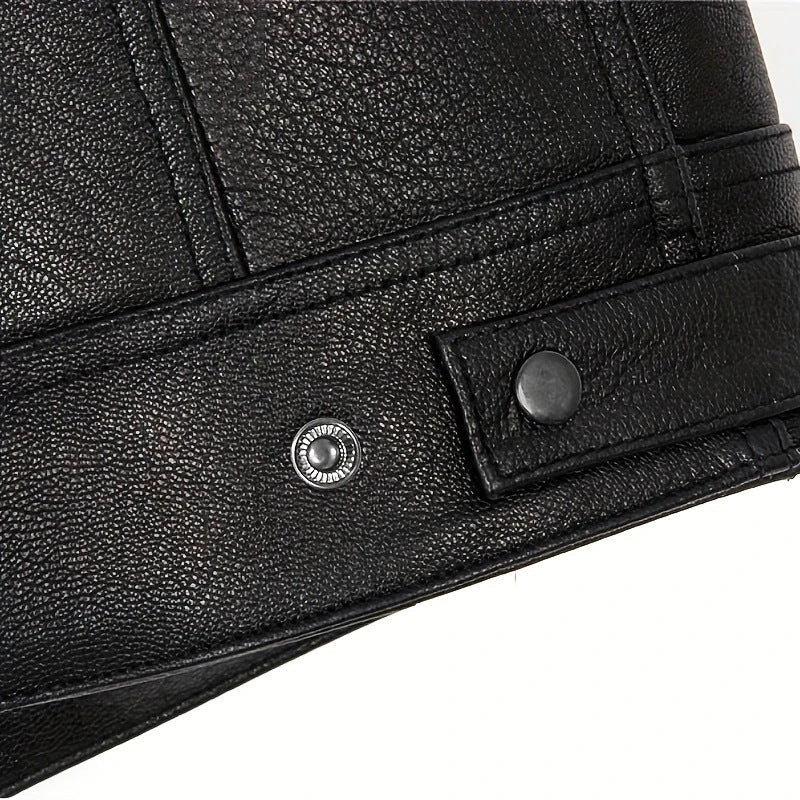 Chaleco estilo biker para hombre efecto piel - Ardent