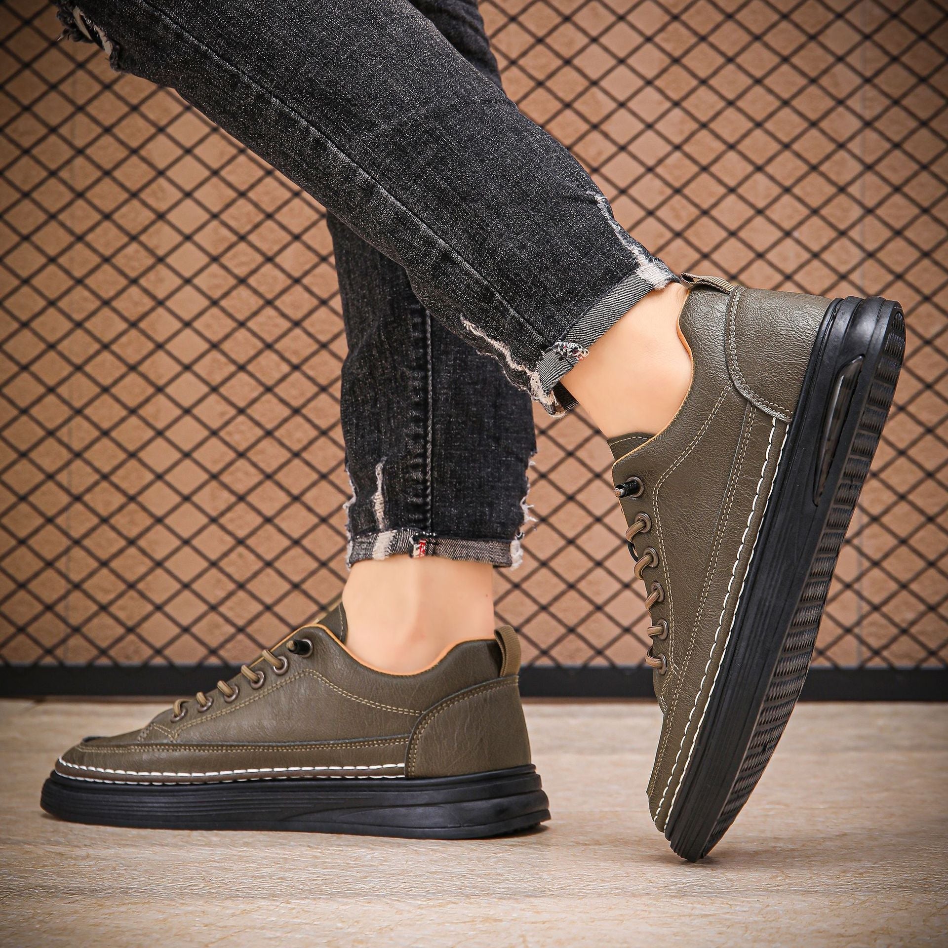 Zapatos para hombre diseño casual plataforma confort - Dervan