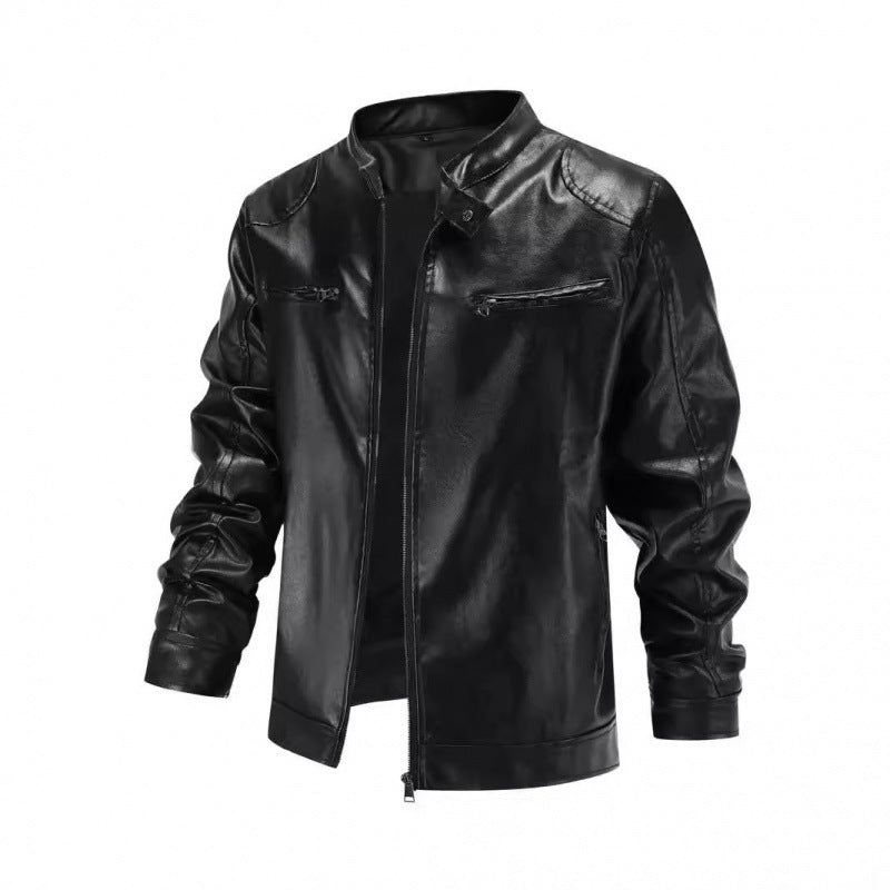 Chaqueta moderna para hombre efecto cuero - Karsen