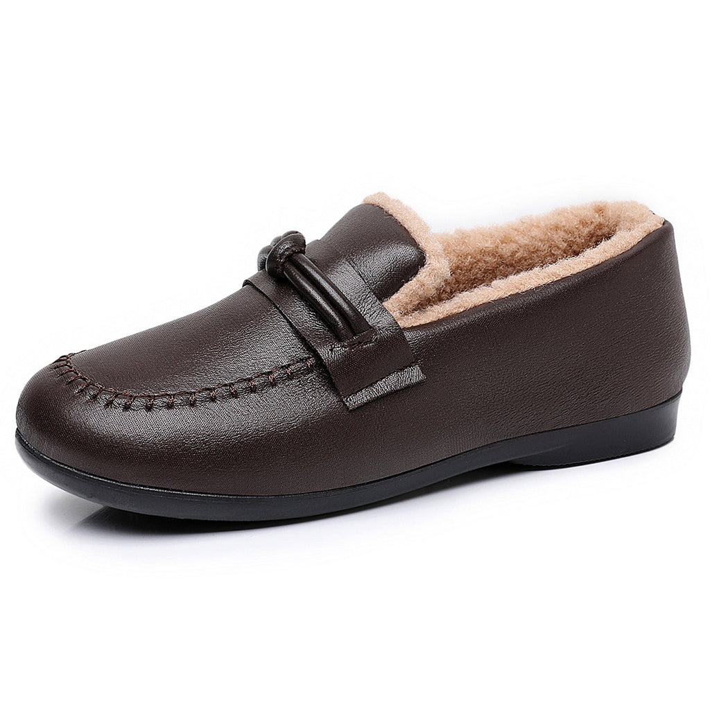 Mocasines de mujer con forro interior térmico y diseño clásico - Selka