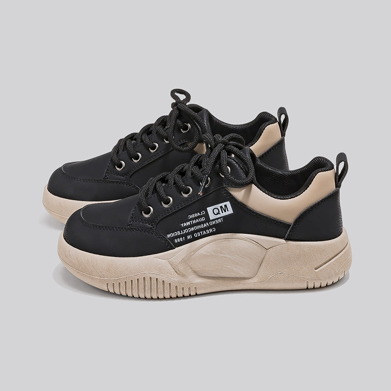 Tenis para mujer de plataforma baja con agujetas - Lira