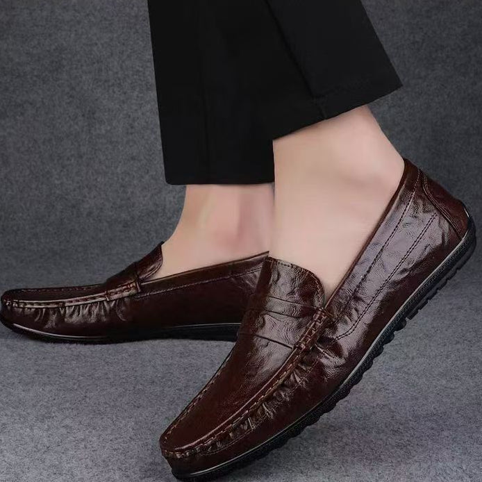 Mocasines casuales para hombre acabado liso estilo clásico - Marco