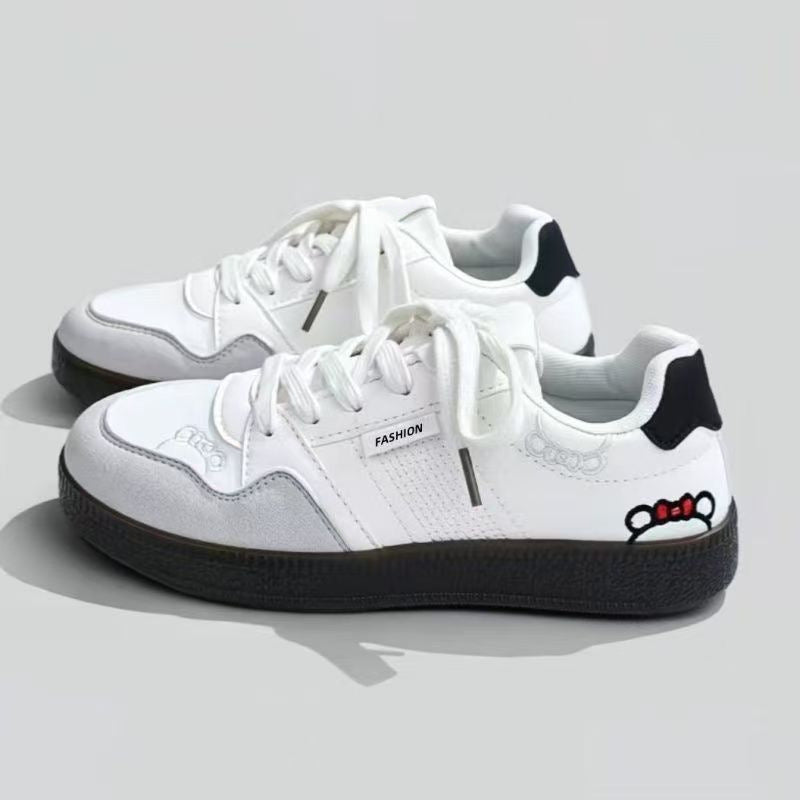 Tenis casuales tipo court para mujer con detalle bordado - Katherine