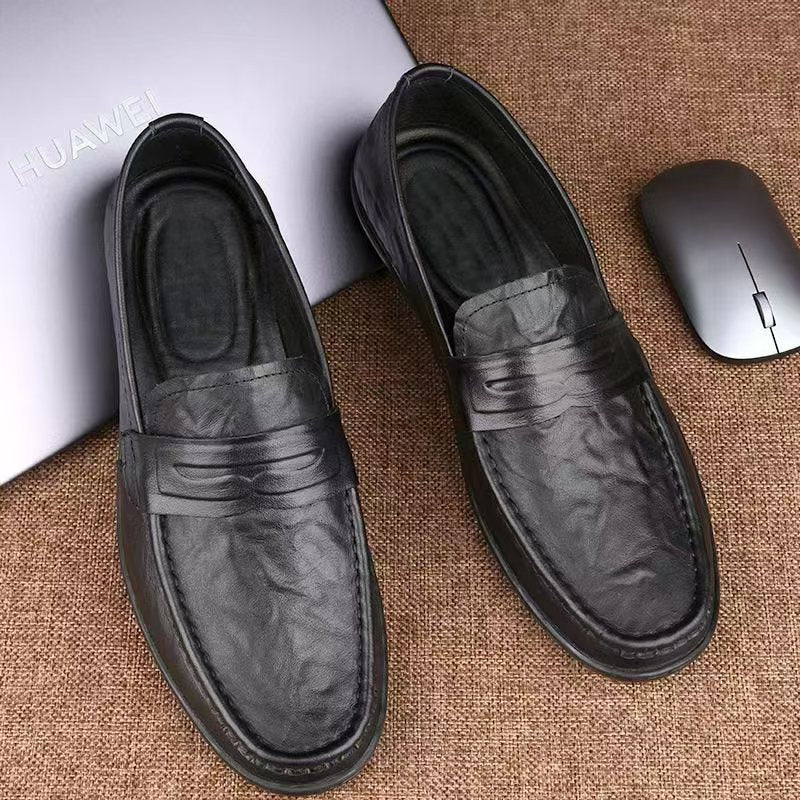 Mocasines casuales para hombre acabado liso estilo clásico - Marco