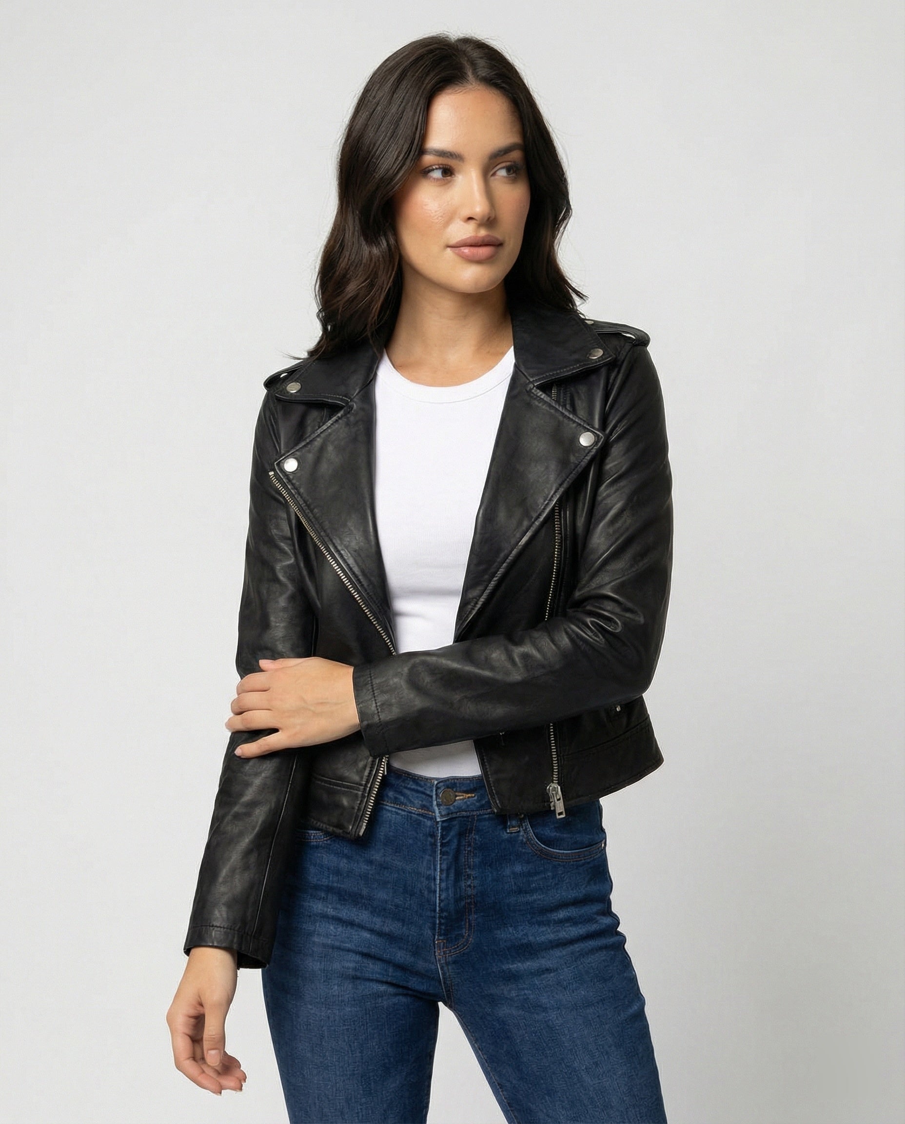 Chaqueta para mujer de estilo biker - Riva