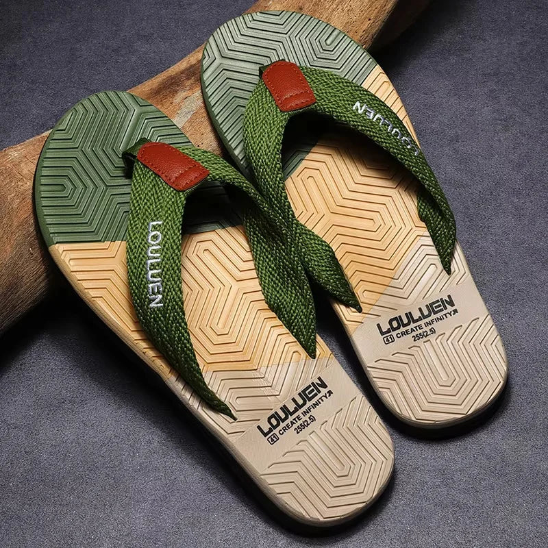 Sandalias con tira de tejido y suela texturizada para hombre - Peter