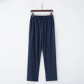 Pantalón ancho de lino con cintura elástica y cordón para mujer - Nerea