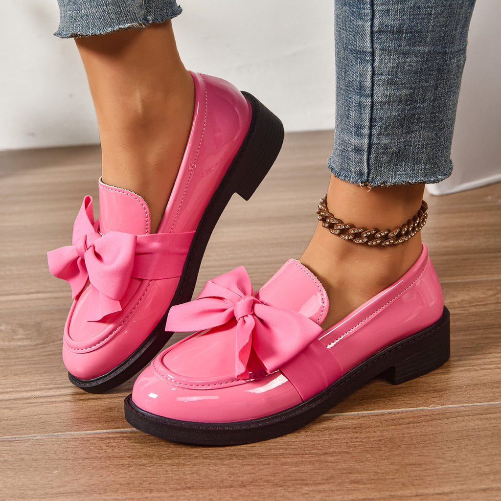Mocasines casuales con moño frontal para mujer - Camila