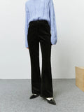 Pantalón de pana recto mujer