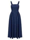 Vestido midi de tirantes para mujer estilo casual y veraniego cómodo - Marie