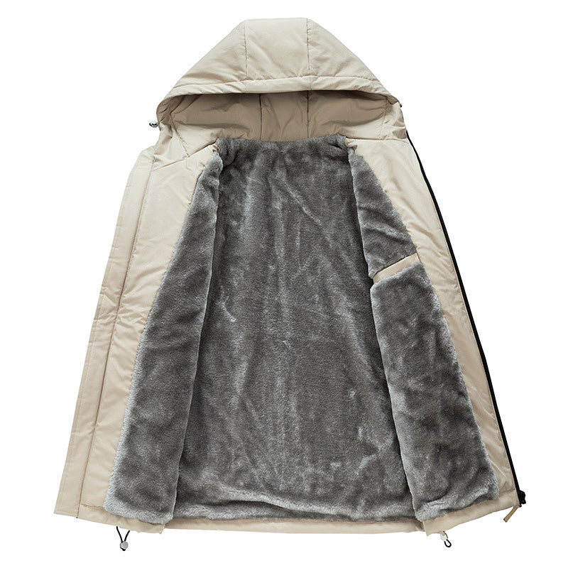 Chaqueta térmica ligera para hombre con capucha y forro interior - Orven