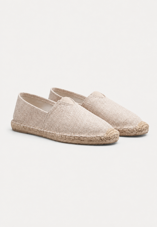 Alpargata hombre slip-on yute suela trenzada escote V horma redonda - John