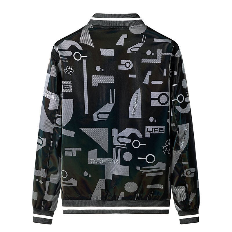 Chaqueta bomber para hombre con estampado gráfico - Varlen