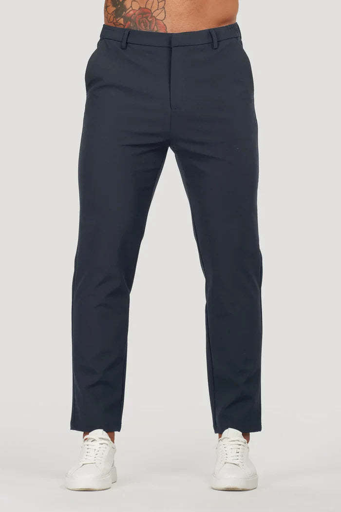 Pantalones rectos de traje hombre estilo sobrio para oficina reuniones de negocio y eventos formales cómodos
