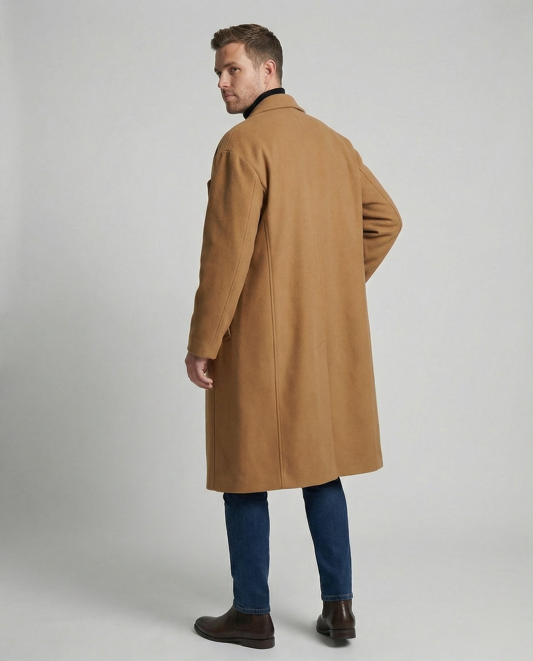 Abrigo largo para hombre de corte recto - Otto