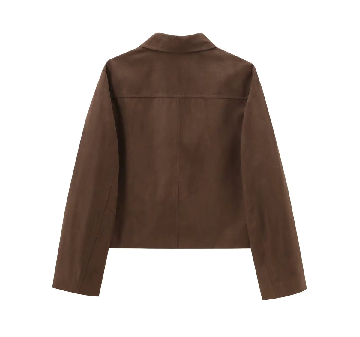 Blazer efecto ante mujer corte recto solapas botones bolsillos casual elegante - Sarah