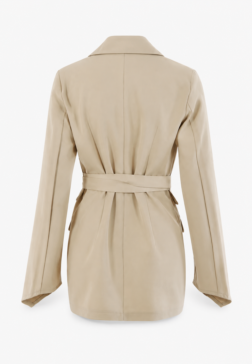 Blazer entallado mujer cinturón ajustable solapas bolsillos solapa elegante - Mila