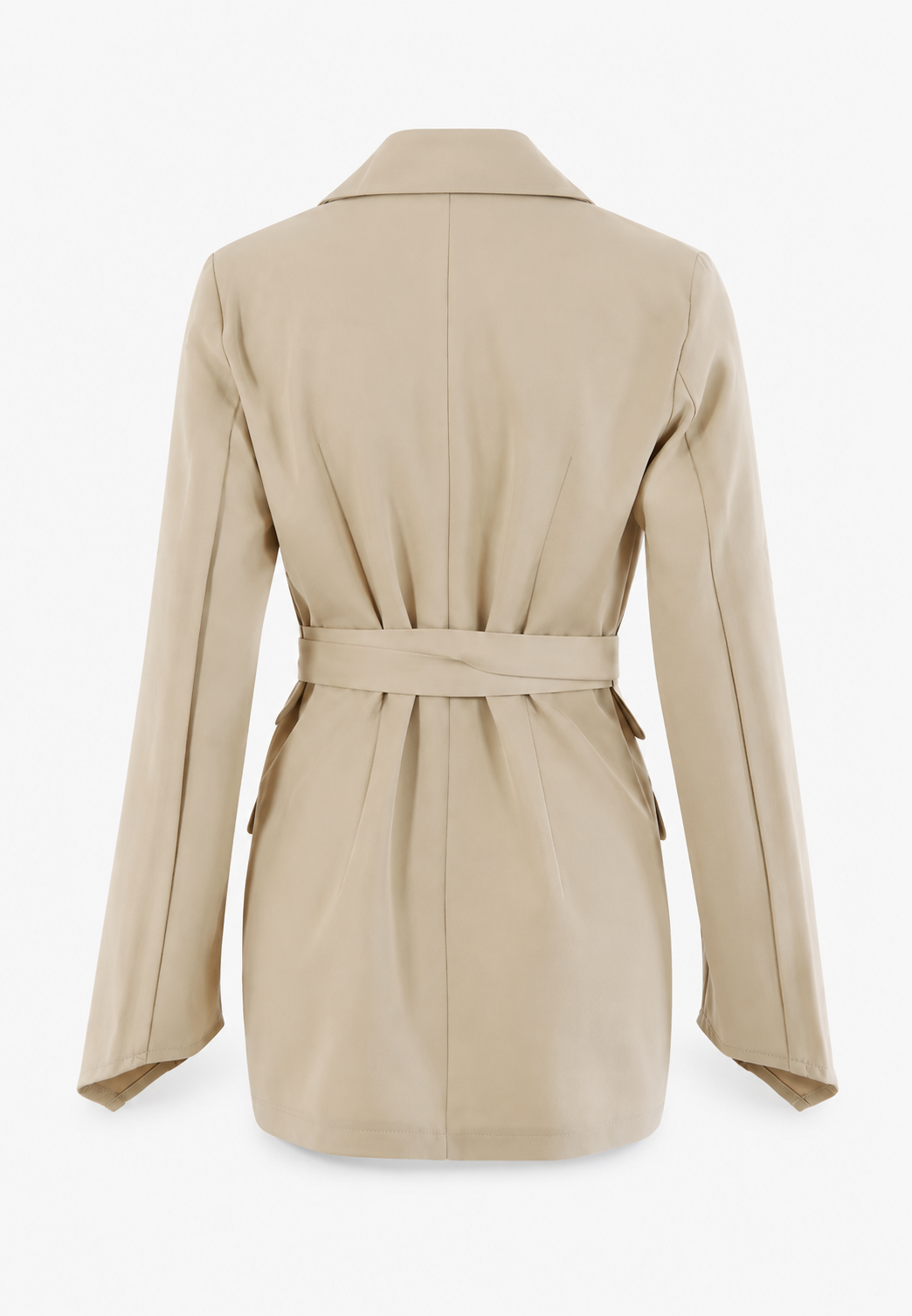 Blazer entallado mujer cinturón ajustable solapas bolsillos solapa elegante - Mila