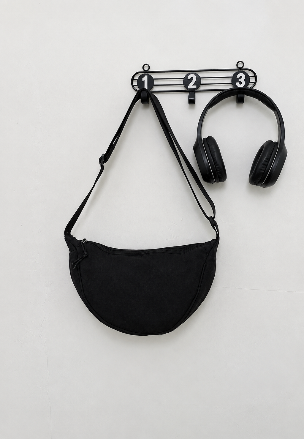 Bolso bandolera mujer nylon media luna correa ajustable compacto casual - Nerea
