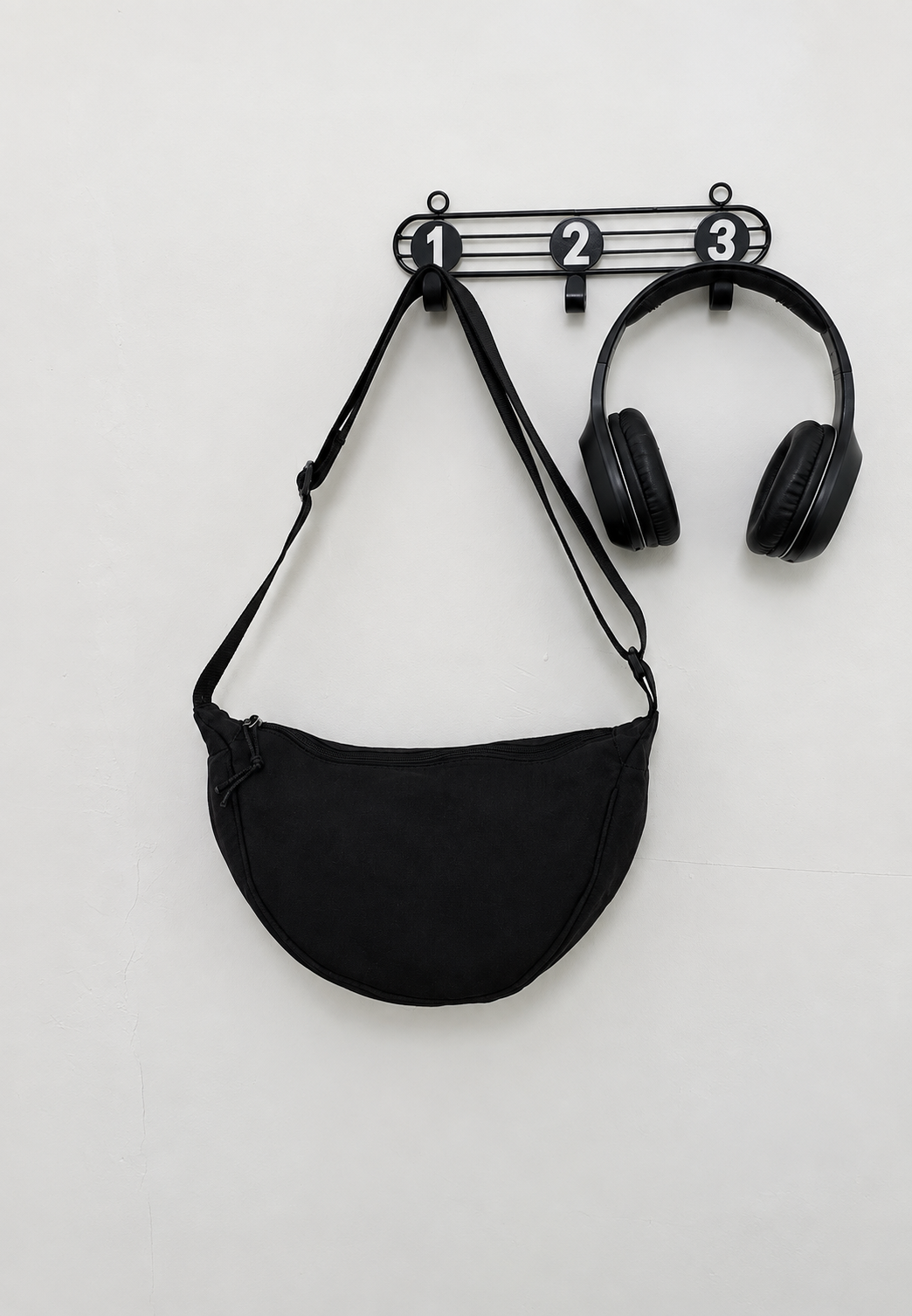Bolso bandolera mujer nylon media luna correa ajustable compacto casual - Nerea