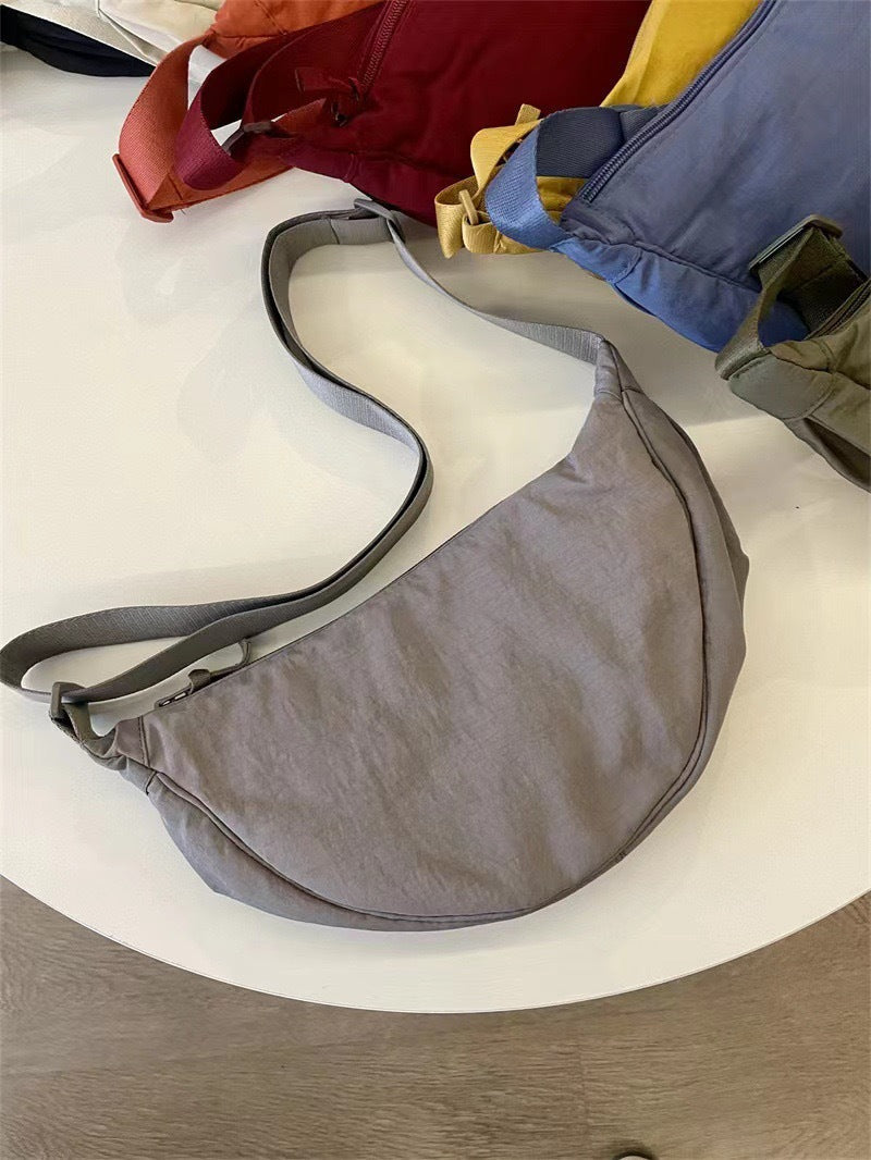 Bolso hombro mujer curvado correa ancha regulable compacto viajes casual - Clémence