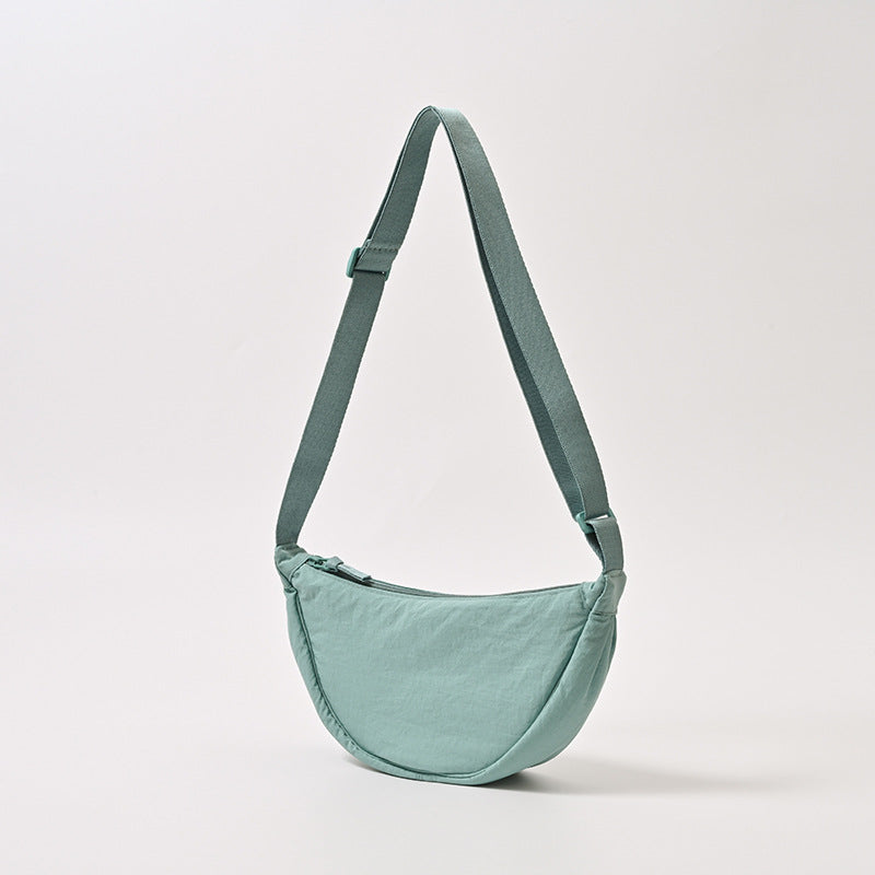 Bolso hombro mujer curvado correa ancha regulable compacto viajes casual - Clémence