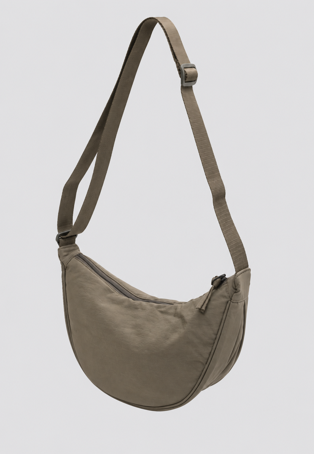 Bolso hombro mujer nylon media luna correa ajustable compacto diario - Camille