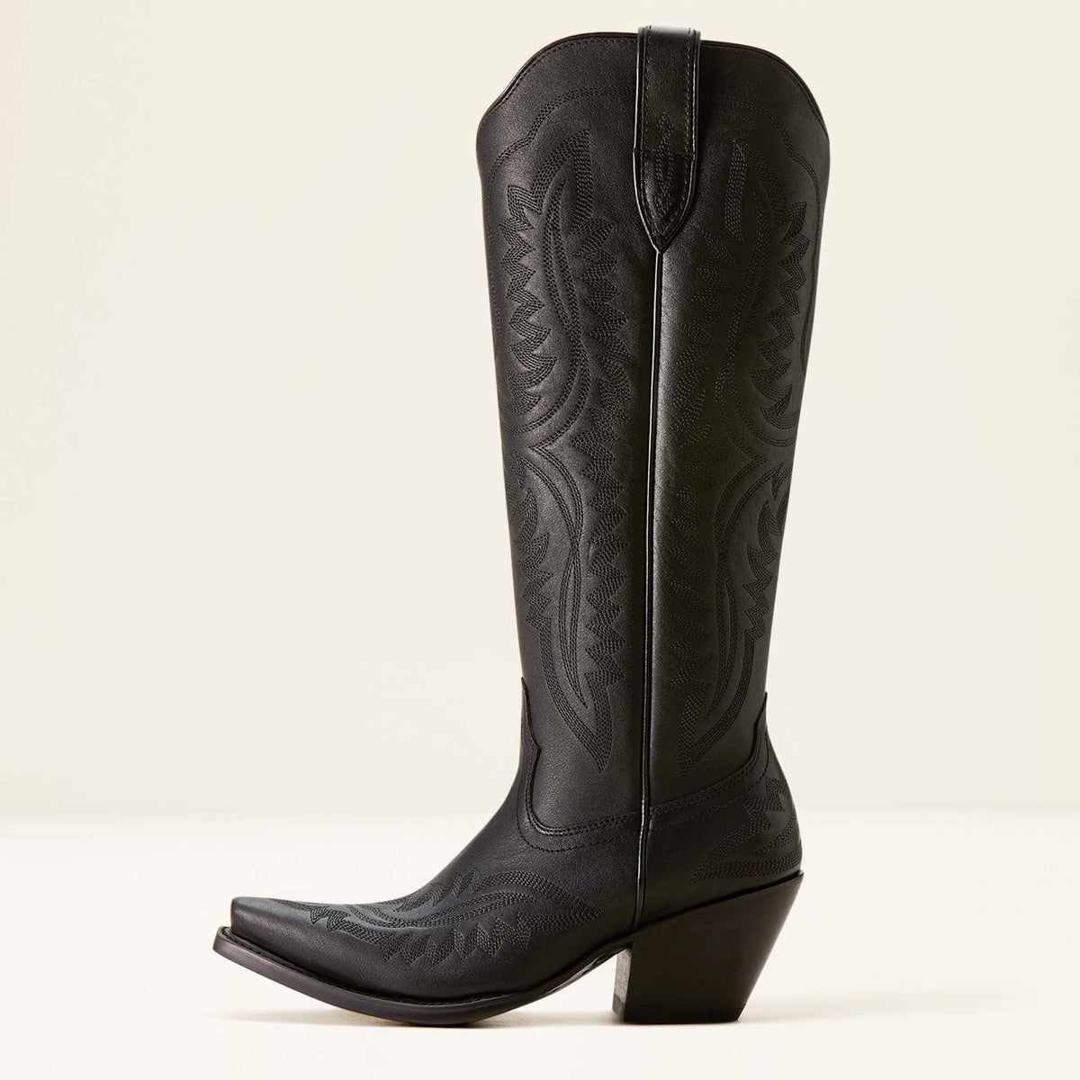 Botas cowboy mujer caña alta bordados western puntera afilada tacón ancho - Annelie