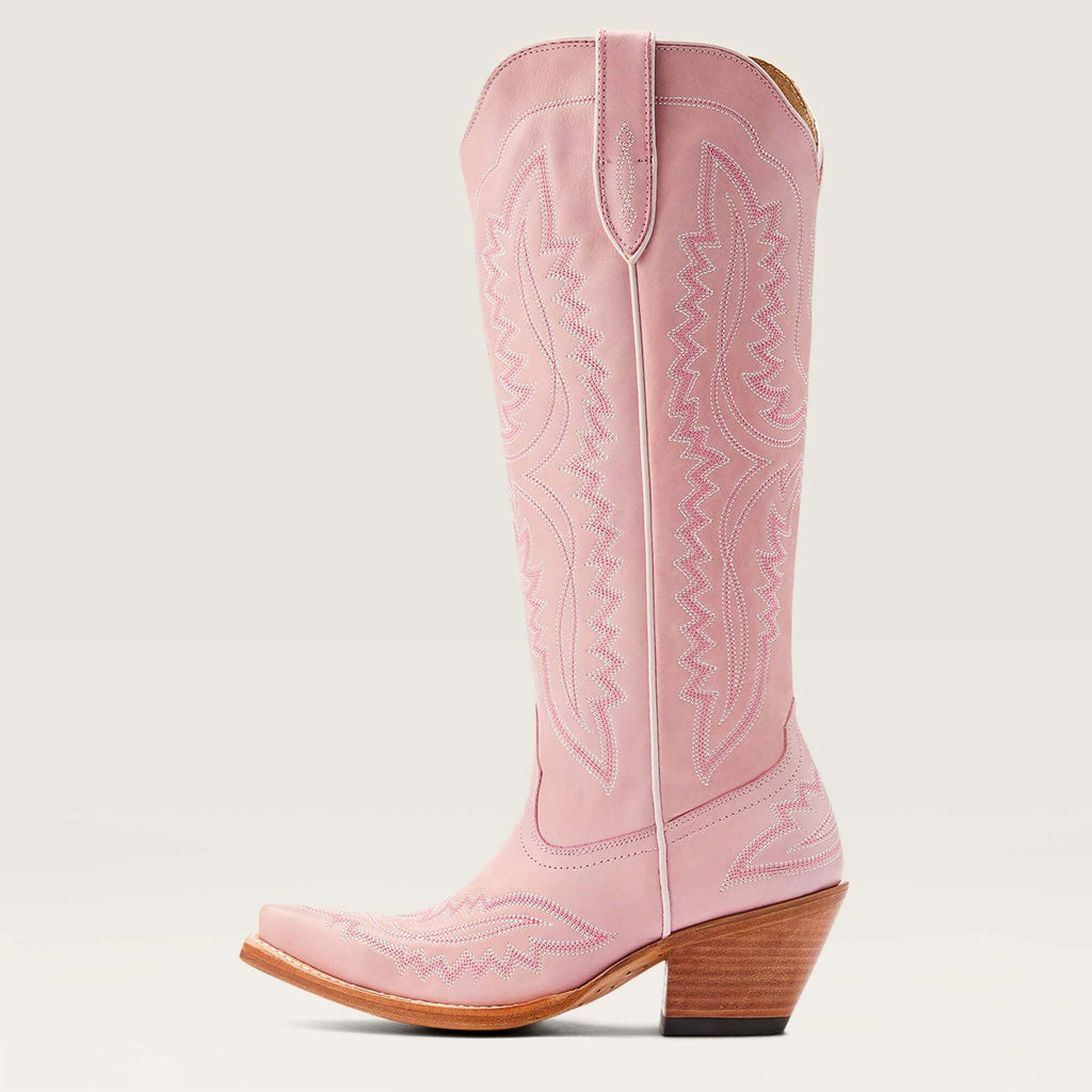 Botas cowboy mujer caña alta bordados western puntera afilada tacón ancho - Annelie