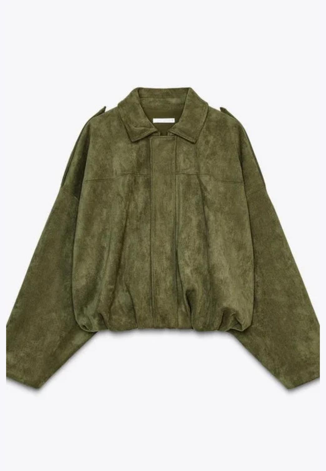 Cazadora bomber mujer efecto ante cuello camisero amplia alternativa americana - Ottilie