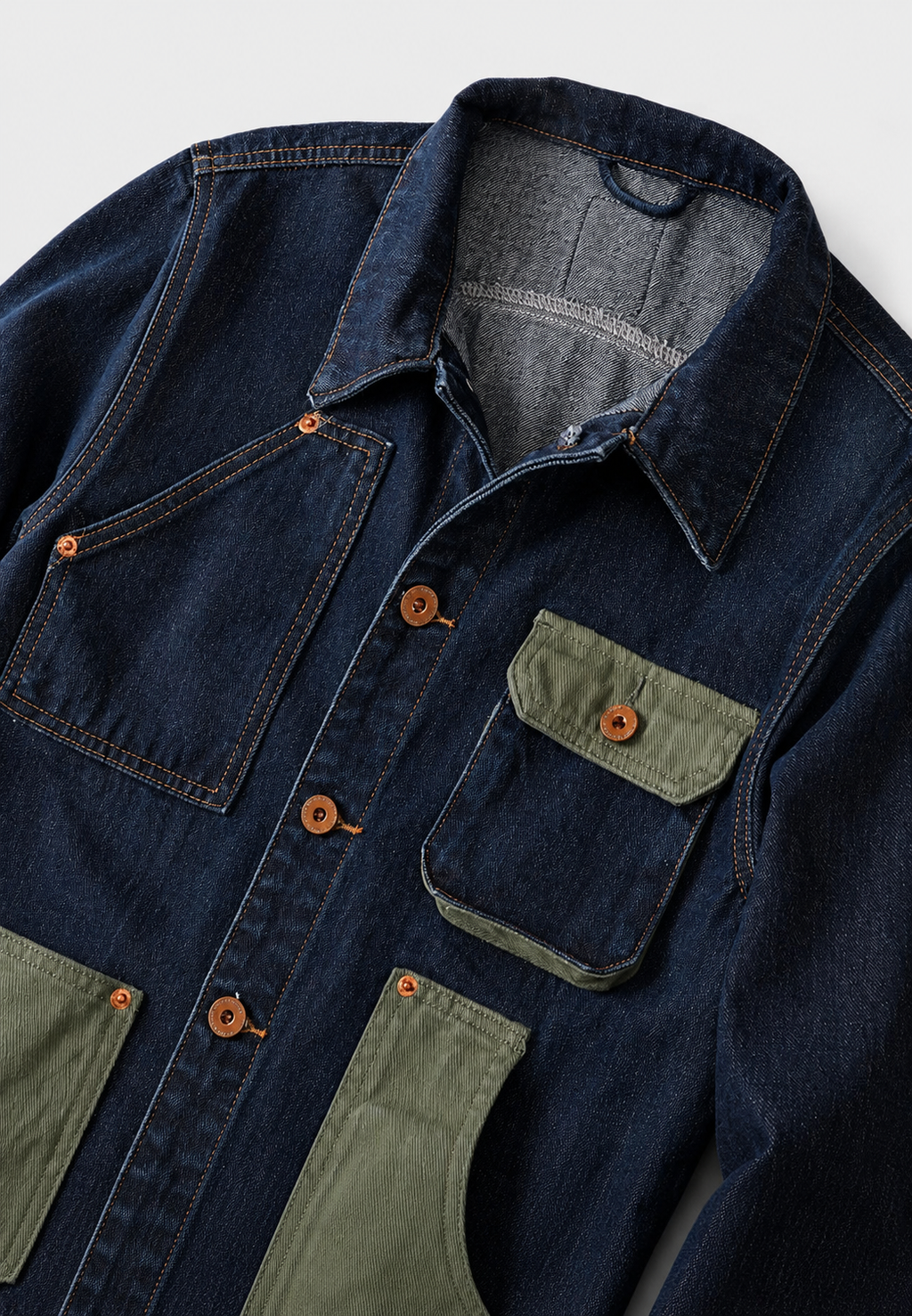 Chaqueta vaquera hombre casual multibolsillos botones denim funcional versátil - Kilyan