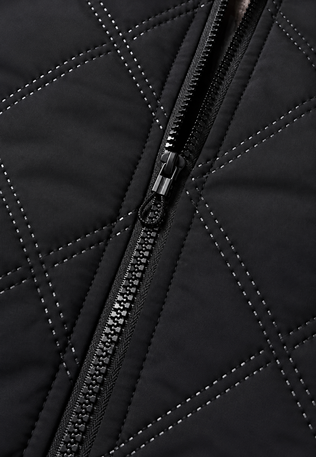Chaqueta acolchada hombre cuello alto interior borreguito cálida invierno - Valdemar