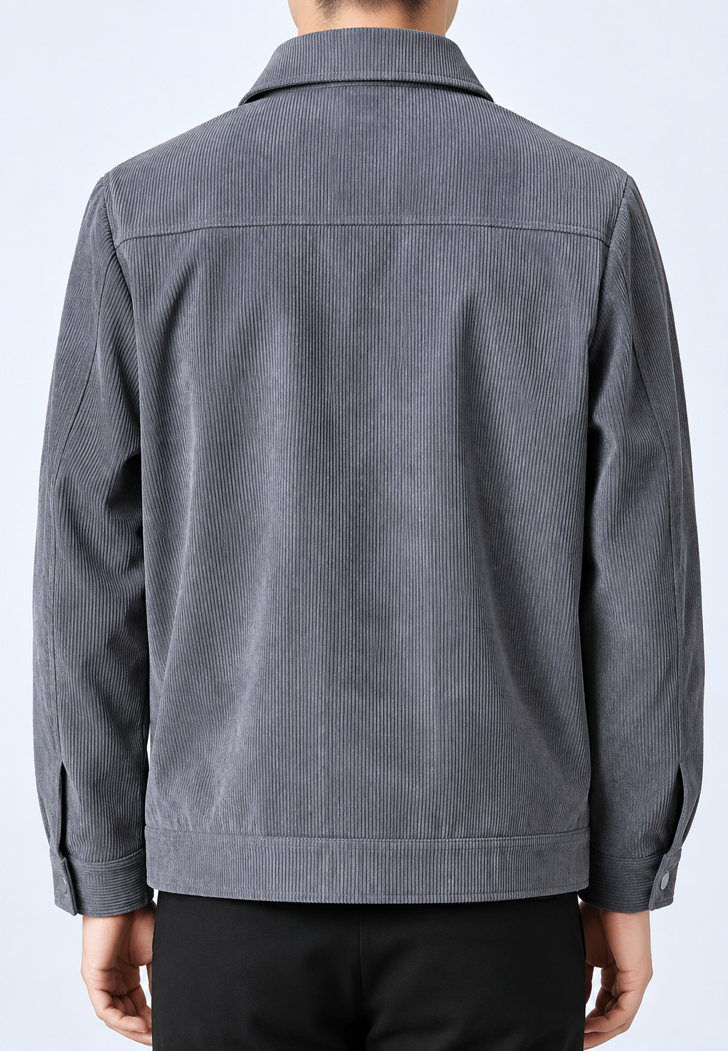 Chaqueta pana hombre cuello camisero bolsillo pecho cremallera casual otoño - Amaury