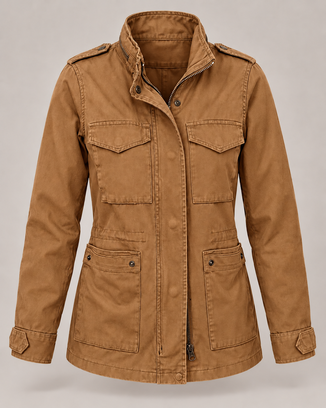 Chaqueta ligera mujer cuello alto bolsillos corte recto práctica otoño - Tilda