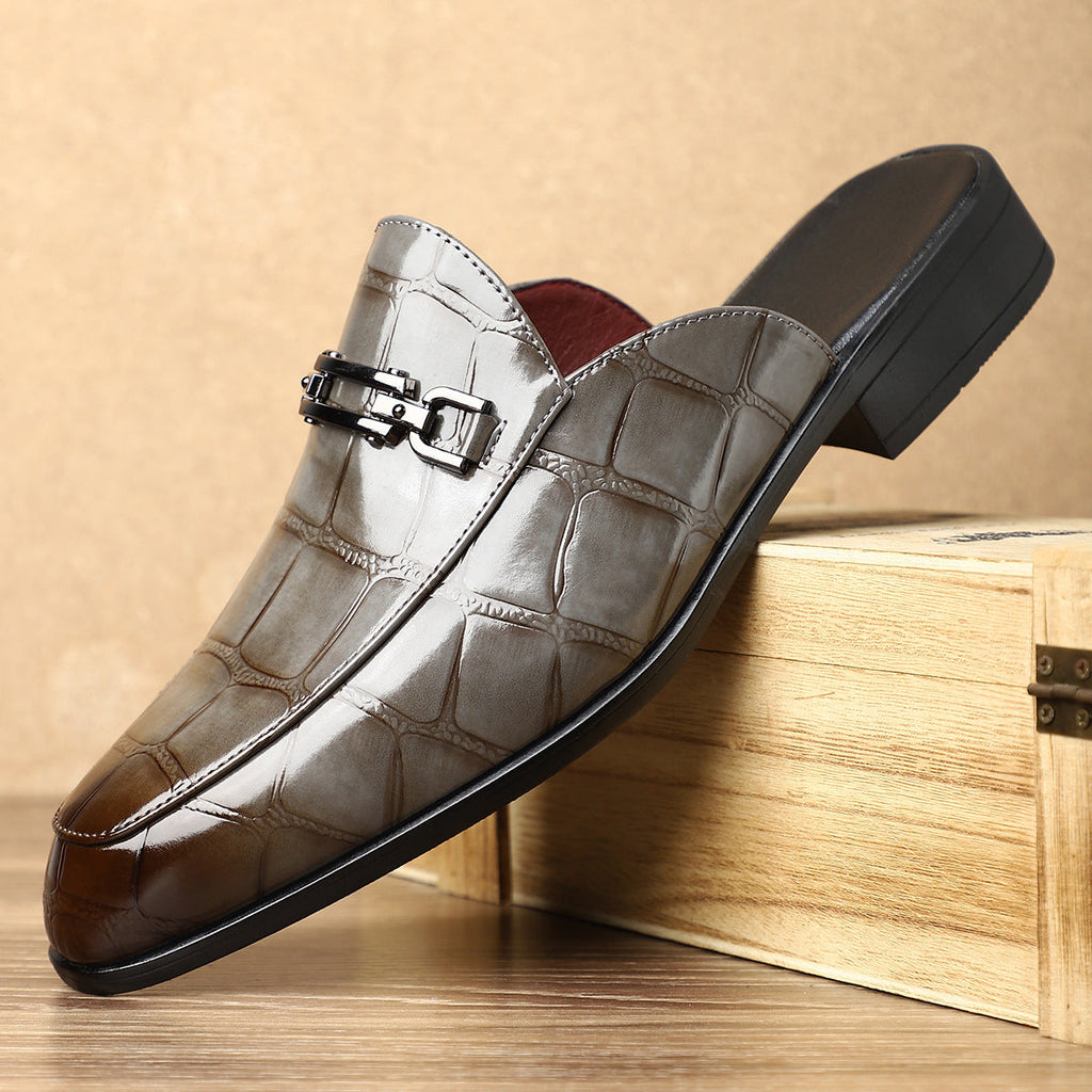 Mocasines abiertos con detalle metálico y estilo informal para hombre - Rainer