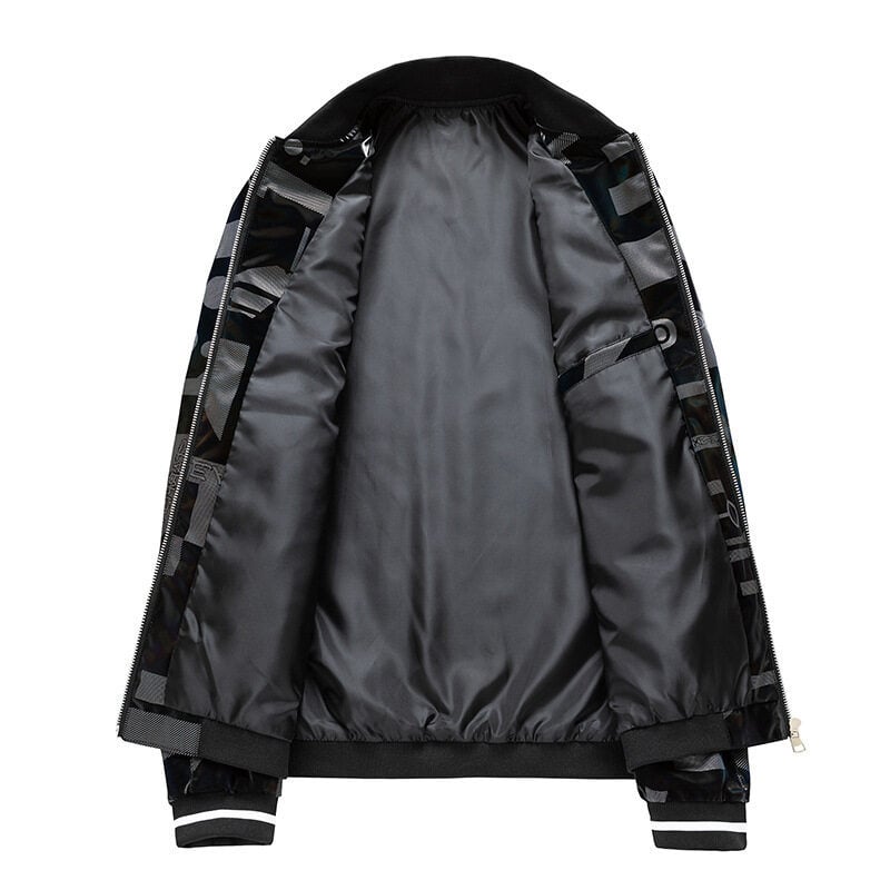 Chaqueta bomber para hombre con estampado gráfico - Varlen