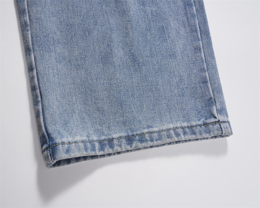 Jeans cargo rectos utilitarios para hombre - Falko